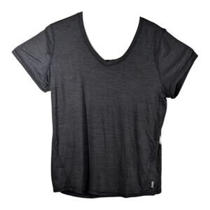 Penn Tennis Shirt Womens T Stretch Running Top Grey Dri Motion Yoga Size XL Slim